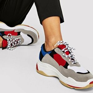 Multicolor dad sneakers